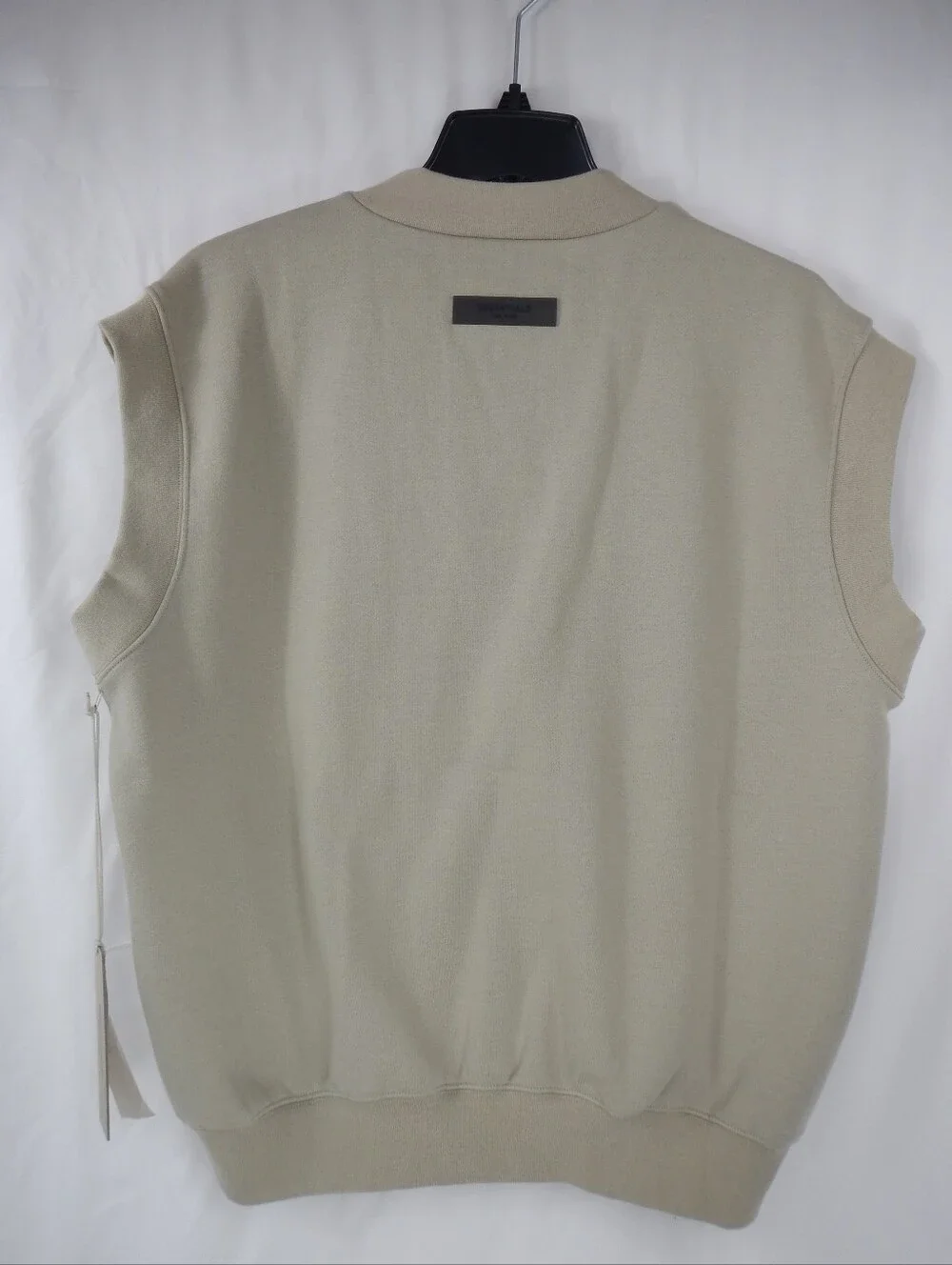 (NEW) FEAR OF GOD Essentials Core Fleece V Neck Vest Smoke Size Small